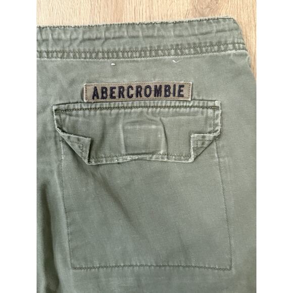 Vintage 90’s / Y2K Abercrombie & Fitch Paratrooper Cargo Pants Sz Medium Green - Picture 7 of 8